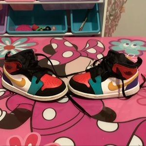 Jordan Air Force 1 Mid EUC Rainbow Toddler 7C❤️❤️❤️❤️